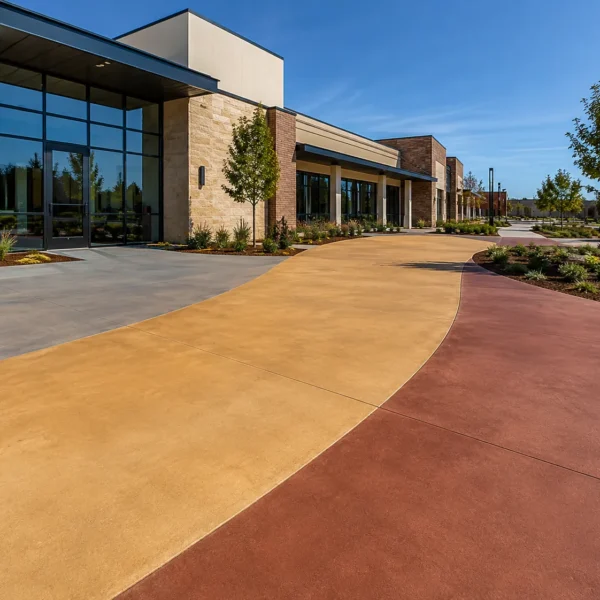 Colored Concrete Flooring In Middle East